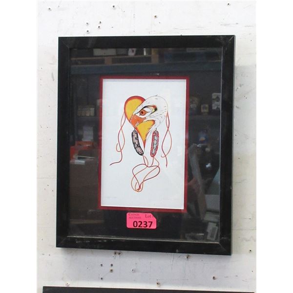 Richard Shorty Framed Print - Eagle Heart