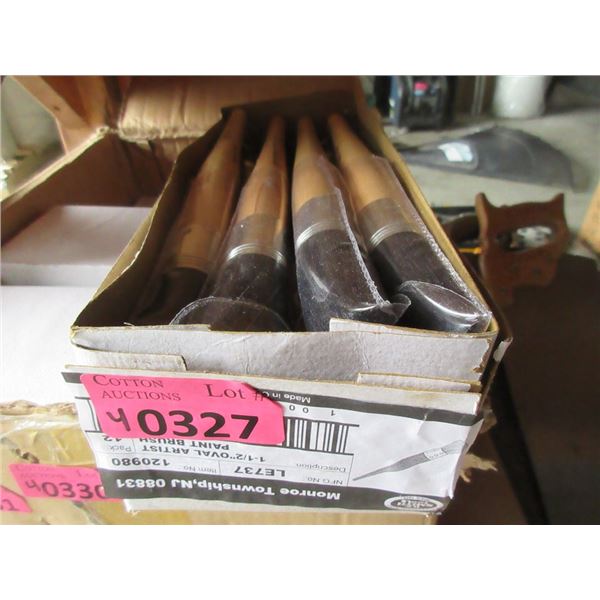 4 Dozen New 1 1/2  Oval Artist Paint Brushes