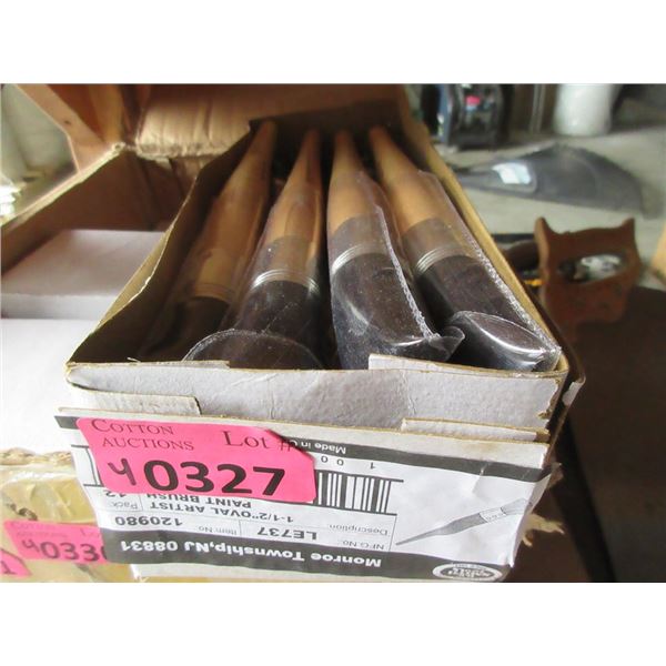 4 Dozen New 1 1/2  Oval Artist Paint Brushes