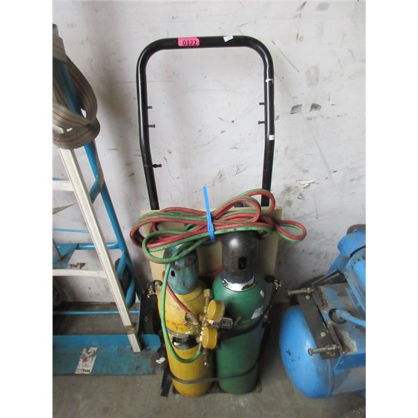 Welding Cart with Tanks & Hose