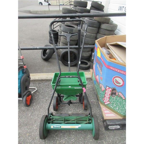 Scotts Seed Spreader & Push Mower