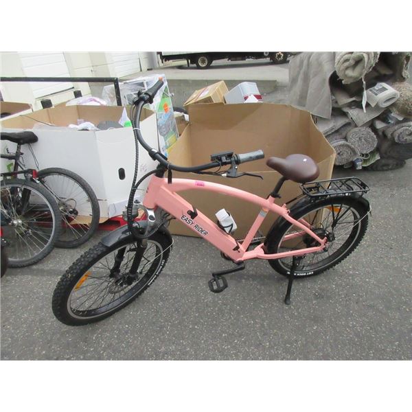 Pink Easy Rider Electric Bike with Key & Charger