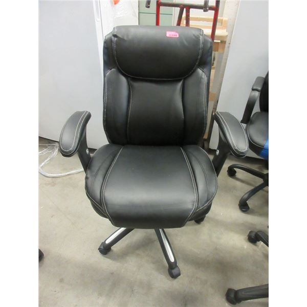 True Innovations Black Bonded Leather Office