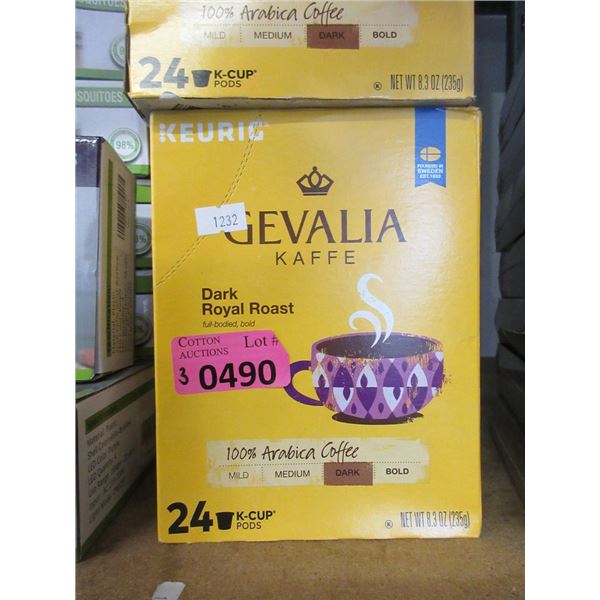 3 Boxes of 24 Gevalia K-Cup Coffee Pods