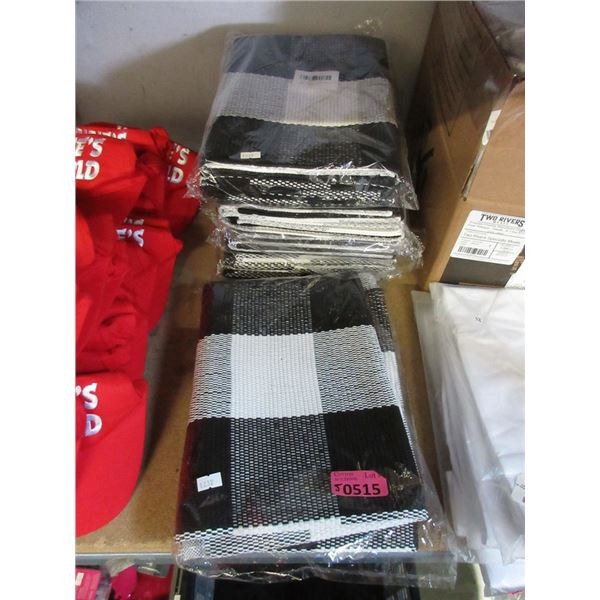 5 New Twin Packs of 24" x 36" Woven Table Mats