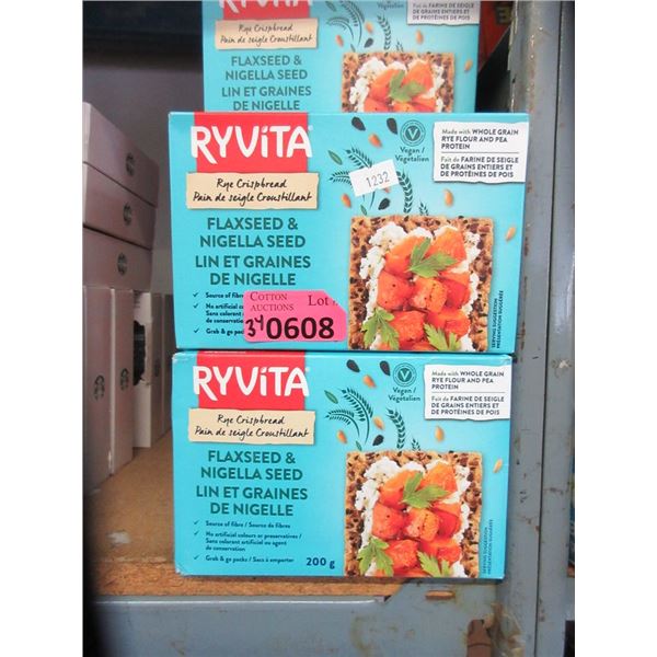 34 Ryvita Flaxseed & Nigella Seed Crackers