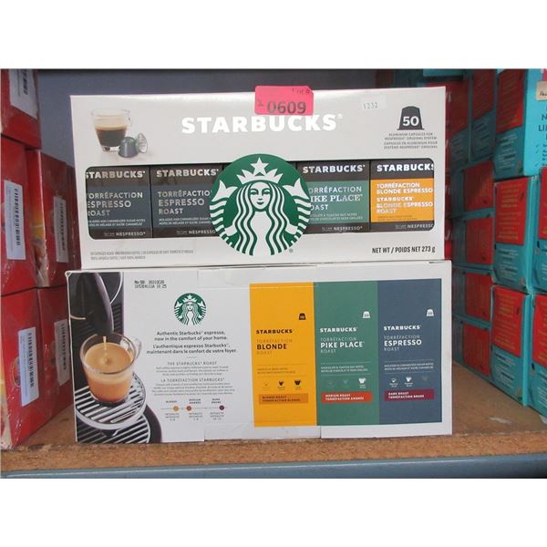 2 Starbucks Nespresso Original Variety Packs