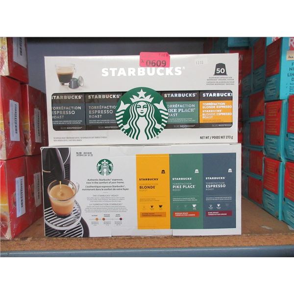 2 Starbucks Nespresso Original Variety Packs