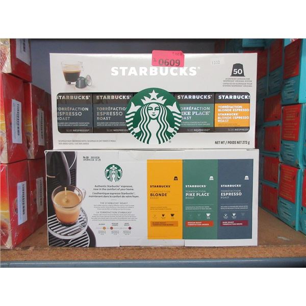 2 Starbucks Nespresso Original Variety Packs