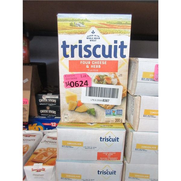 36 Boxes of Triscuit Four Herb Cheese Crackers