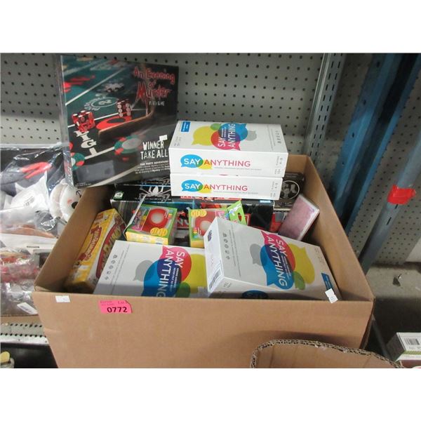 Box of Assorted Toys & Games