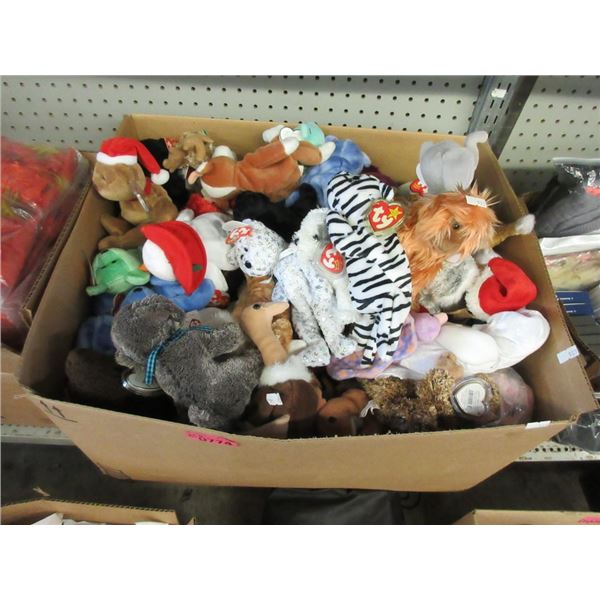 Box of Assorted TY Beanie Babies