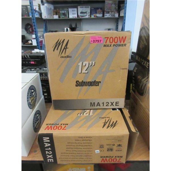 2 MA12XE 12" Subwoofers - 700 Watt