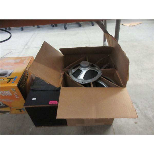 1 Box of 16 x 8" Speakers & 1 Loose Speaker