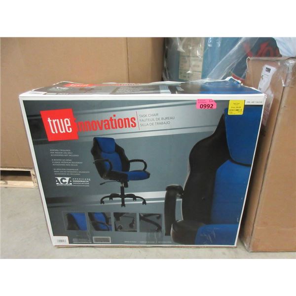 Black and Blue Office Chair - Unassembled in Box