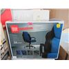 Image 1 : Black and Blue Office Chair - Unassembled in Box