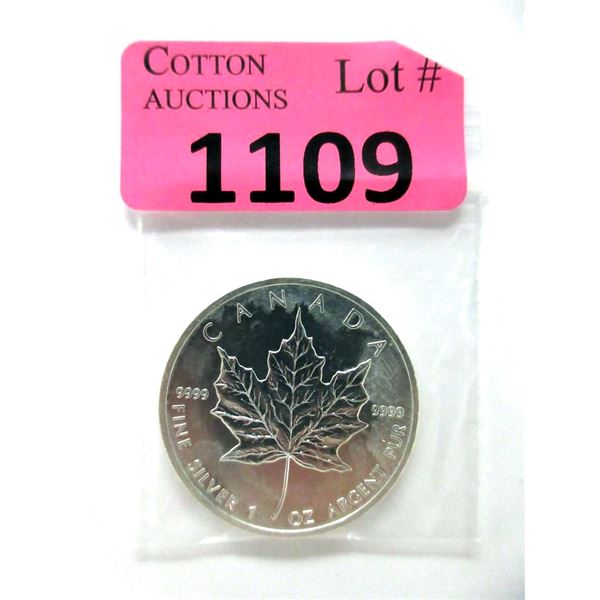 1 Oz. Fine Silver 2013 Canada Maple Leaf Coin