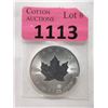Image 1 : 1 Oz. Fine Silver 2021 Canada Maple Leaf Coin