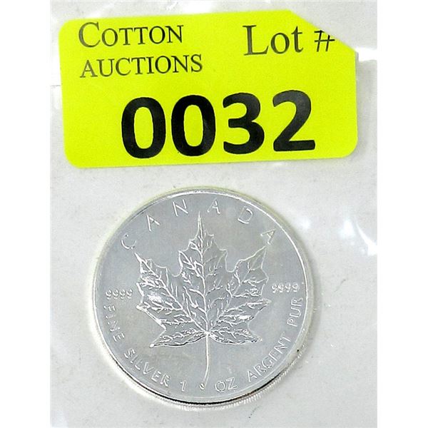 1 Oz .9999 Fine Silver 2011 Canada Maple Leaf Coin