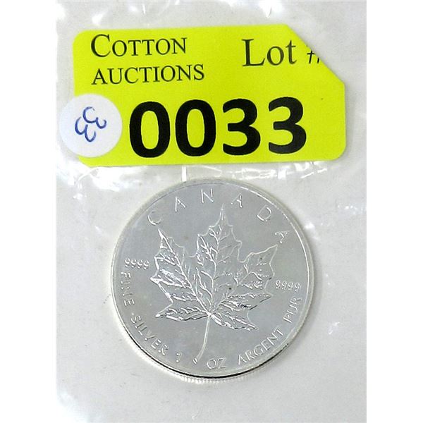 1 Oz .9999 Fine Silver 2013 Canada Maple Leaf Coin