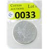 Image 1 : 1 Oz .9999 Fine Silver 2013 Canada Maple Leaf Coin