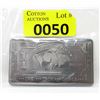 Image 1 : 1 Oz .999 Fine Titanium USA Mint Buffalo Bar