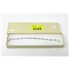 Image 2 : White Topaz & Diamond Tennis Bracelet