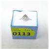 Image 2 : Sterling Silver Green Amethyst & Diamond Ring