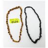 Image 1 : 2 Baltic Amber Bead Chip Necklaces