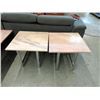 Image 1 : Pair of Marble Topped End Tables