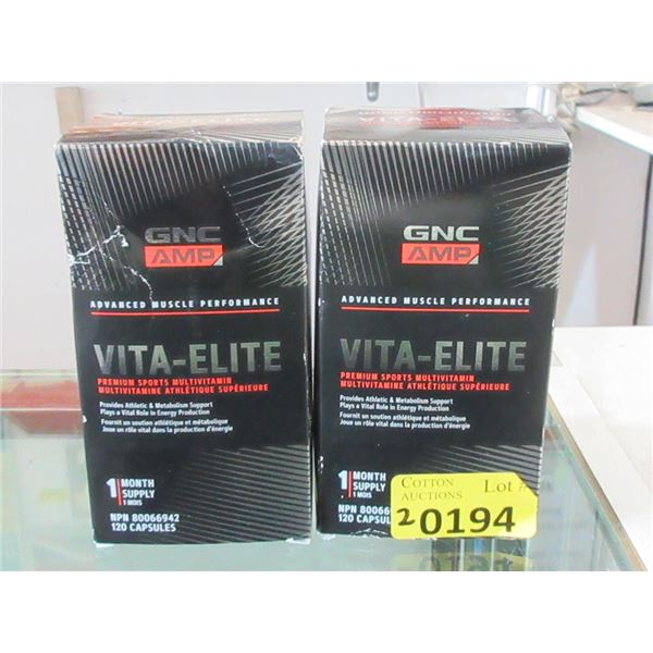 2 Men's GNC Amp Vita-Elite Multivitamins