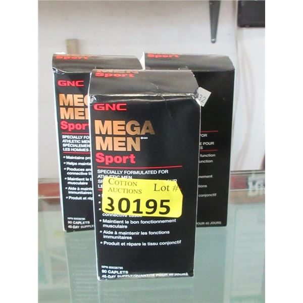 3 Men's GNC Mega Men Sport Multivitamins