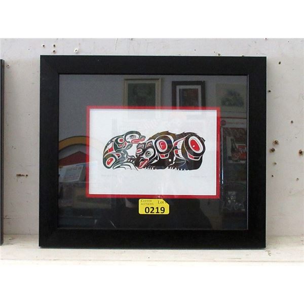 Richard Shorty Framed Print - Bear & Frog