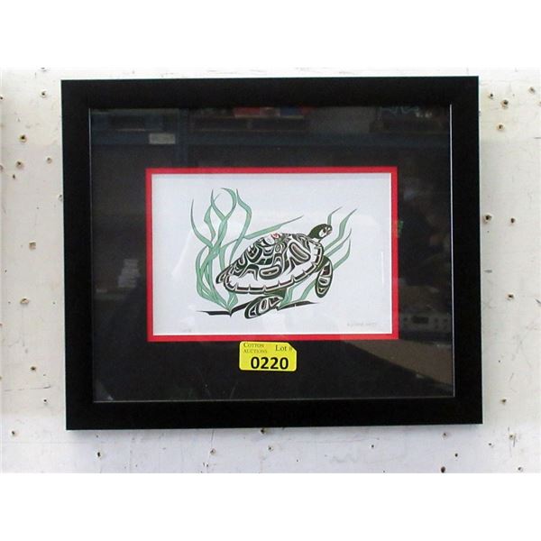 Richard Shorty Framed Print - Turtle