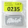 Image 1 : 1 Oz Stagecoach .999 Silver Art Bar