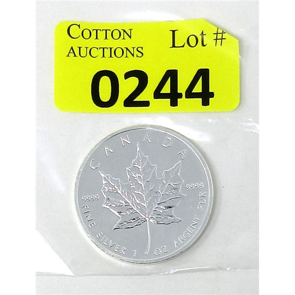 1 Oz. 2005 Canada .9999 Silver Maple Leaf Coin