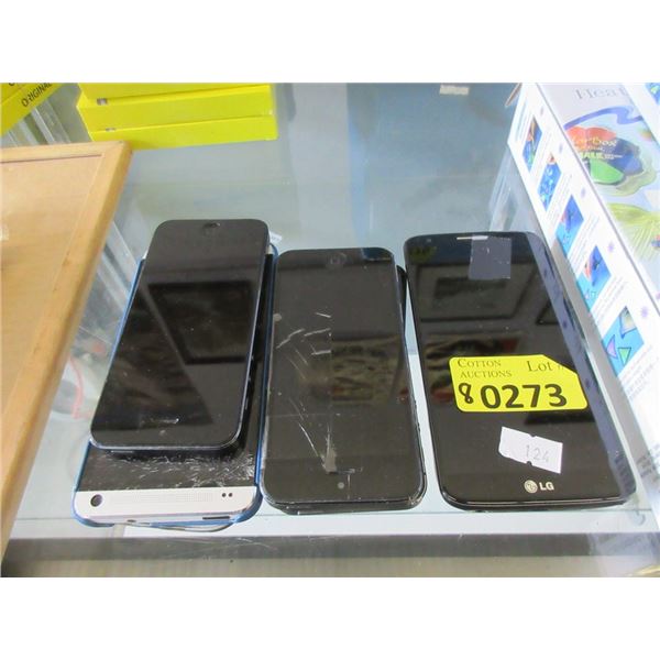 8 Assorted Preowned Cell Phones