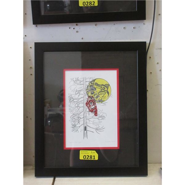 Richard Shorty Framed Print - Quiet of the Night