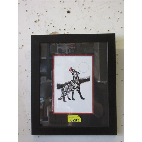 Richard Shorty Framed Print - Timber Wolf