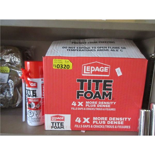 Case of 12 LePage 340 Gram Tite Foam