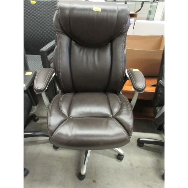 Brown Bonded Leather Executive Office Chair