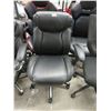 Image 1 : Black Bonded Leather Office Chair