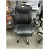 Image 1 : Black Bonded Leather Office Chair