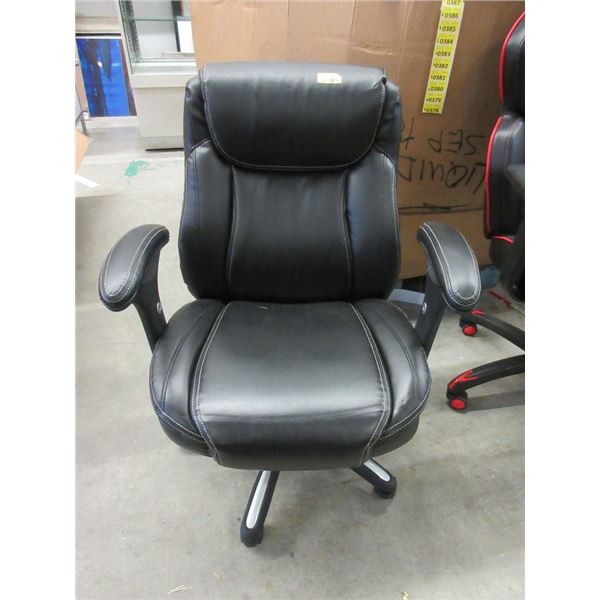 Black Bonded Leather Office Chair