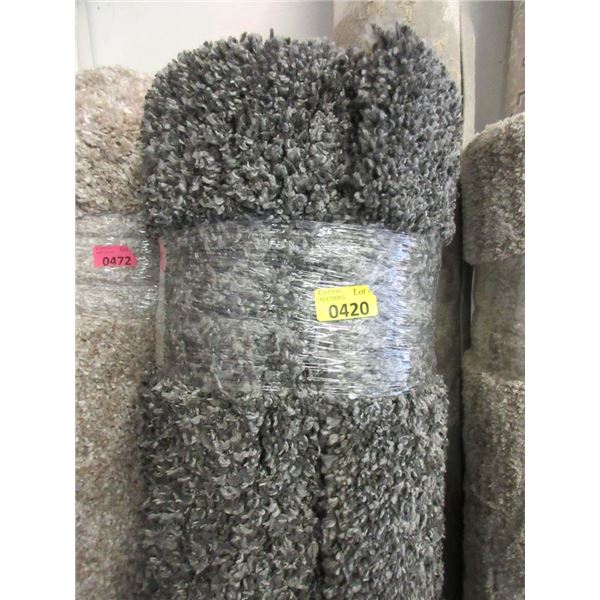 5' x 7' Grey Shag Area Carpet