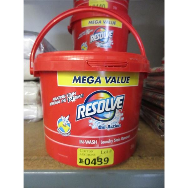 2 x 3 kg Resolve Oxi In-Wash Stain Remover