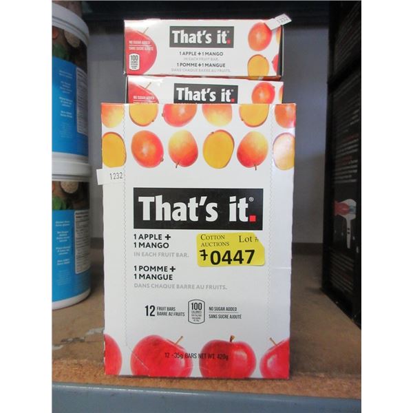 7 Boxes of "That's it" Apple Mango Fruit Bars