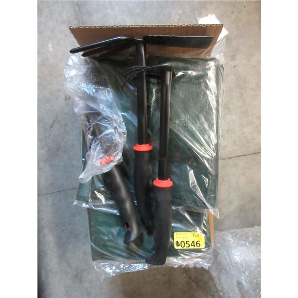 Set of 3 New 7 Gallon Potting Bags with Tool Set