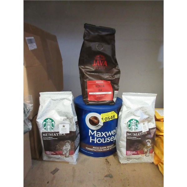 Maxwell House, Starbucks & Java Ground Coffee