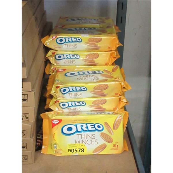 17 x 287g Packages of Oreo Thins - BB Oct 2021